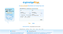 Desktop Screenshot of guenstigefluege.ch